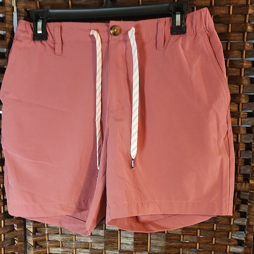 Chubbies Maroon Cargo Shorts with Elastic Waist